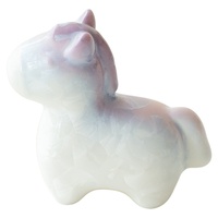 Ornement animalier Patrick Star en céramique créative, émaillée au four avec dégradé de couleurs, figurine de thé et porte-encens décoratif