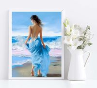 Offre Spéciale décor à la maison bricolage peinture par numéros Kits pour enfants/adultes mur Art Sexy fille peint à la main peinture à l'huile par numéros