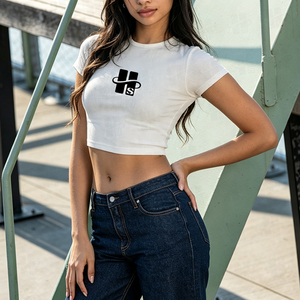 Custom Plain Basic Baby Tees Wholesale Stylish Girls Dance <b>Crop</b> <b>Tops</b> Screen Printing Cotton Women’s <b>Crop</b> <b>Top</b> T-shirts - Product Image 3