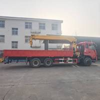 Dongfeng 10 Ton 6x4 Truk Berkinerja Tinggi dengan Crane Terpasang |   XCM9 SQS250-5 Boom 5-Bagian |   Mesin Yuchai 220HP Euro V |   Pompa Gearbox Hengli |   20m