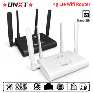 Router WiFi 4G LTE DNXT, Router WiFi 6 de 2.4GHz LTE Cat4, Punto de Acceso WiFi, Router 4G con SIM, Antena Plegable, CPE 4G para Oficina - Product Image 1