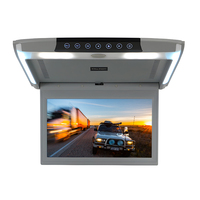 Monitor LED para Auto de 17.3 Pulgadas, Económico, Diseño Plegable para Techo, con Conexión USB/SD, Función de Control Remoto, Pantalla LCD