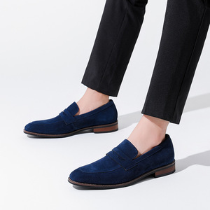 Chaussures mocassins grandes tailles pour hommes, mode britannique, chaussures décontractées pour hommes, chaussures en cuir véritable, chaussures en <span class=keywords><strong>daim</strong></span> - Product Image 5