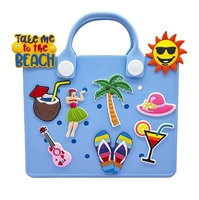 Breloques en gros pour chaussures, grandes breloques en PVC et caoutchouc, lettres, chiffres, lèvres, infirmière, vie, fleur, amour, kawaii, pour sacs fourre-tout, sacs de plage, sabots et décorations