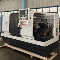 Tour CNC horizontal CK6150 pour le métal, haute efficacité, à banc plat, à broche simple, avec contrôleur FANUC GSK