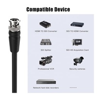 Cables Sdi Coaxial 3G 12G Hd Sdi Cable 6G 10M 20M 15M 50M 100M 4K Rg6 Equipo de fibra óptica flexible