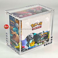 Boîte de présentation en acrylique transparente SHP, résistante aux UV, pour coffret de boosters de la 1ère édition, étui de protection original pour coffret de boosters