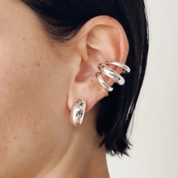 Manchette d'oreille sans perçage en acier inoxydable plaqué or 18 carats, boucles d'oreilles clipsables en forme de U, bijoux de mode pour femmes, vente en gros