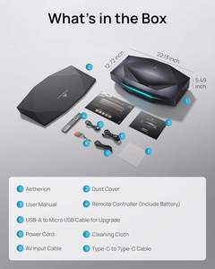 Leo AWOL Aetherion Pro 4K <b>3D</b> RGB Laser SUT <b>Projector</b> 1500-2000 ANSI Lumens Google TV HDR10+ Home Theater - Product Image 6