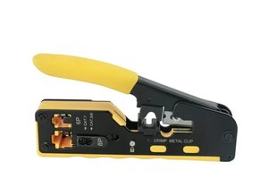 Wholesale Perforated <b>Mesh</b> Crimping Pliers CAT.5/CAT.7/6P/8P Industrial Grade High Carbon Steel Soft Grip Handle Connectors - Product Image 5