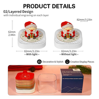 Calendrier 3D 2026, notes, cadeau d'affaires spécialisé, Noël, Père Noël, bloc-notes 3D, cadeaux promotionnels d'entreprise, papier mémo