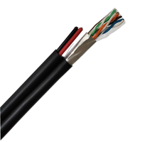 Cable de Red LAN para CCTV de Cobre Blindado FTP CCA Cat5e+2 Núcleos HanLi/OEM Zhejiang Power