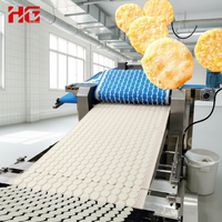 Ligne d'équipement de snack entièrement automatique HG pour le traitement des chips de craquelins de riz avec mélangeur de pâte et machines à clé de moulin à riz
