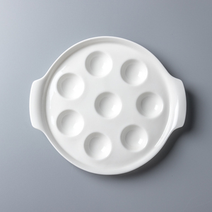 Assiette Moderne de Luxe en <span class=keywords><strong>Porcelaine</strong></span> Écologique de 7 à 11 Pouces, Modèle Double Oreille ou <span class=keywords><strong>Escargot</strong></span>, pour Hôtels, de Guangdong - Product Image 4