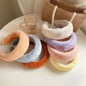 Tschick-diademas de felpa de colores para mujer y niña, bandanas suaves encantadoras para el pelo, accesorios para el cabello para mujer - Product Image 1