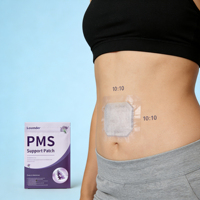Patch transdermique préménstruel parfumé à la lavande pour femmes, soin de 7 jours avant les règles, couleur personnalisée par le fabricant, pour le soulagement de la douleur