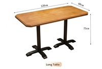 Ensemble de meubles de restaurant de style américain en bois massif, table et chaises de restaurant, table et chaises de café, ensemble de meubles de salle à manger