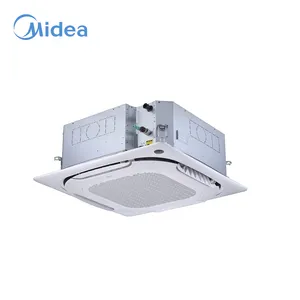 Midea supply hot sale 360 Airflow 3.6kw 12.3kbtu four way cassette 7 indoor fan speed options central air conditioner for hotels