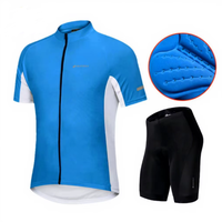 Vêtements de sport pour hommes en nylon/cachemire respirant, exclusivité transfrontalière, kits de cyclisme d'été, triathlon, vélo de route