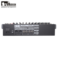 Console de mixage audio professionnelle à 12 canaux, avec 2 groupes