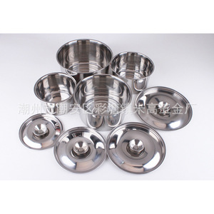Tazón para salsas de acero inoxidable con tapa, grado 304, para mezclar y batir, uso doméstico en la cocina - Product Image 2