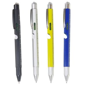 6 in 1 Multi Functional Heavy Metal Ballpoint Logo Universal Stylus Pen With <b>Led</b> Customizable Suitable As Gifts for Men - Product Image 1