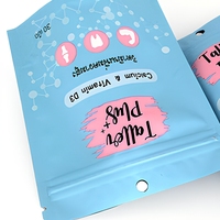 Sachet d'emballage personnalisé en PE avec fermeture éclair, pochette verticale pour bonbons, snacks et aliments