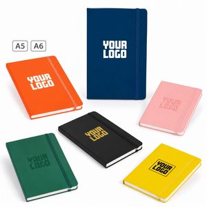 Personalized A5 A6 Pu <b>Hard</b> Leather Business Gift <b>Book</b> Customized Promotional Strap Printed Custom Logo Notebook - Product Image 1