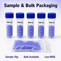Bubuk Demeter GHK-Cu Peptida Tembaga Biru Kelas Kosmetik CAS 89030-95-5 Kemurnian HPLC 99% untuk Formulasi Perawatan Kulit