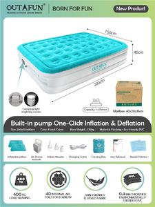 OUTAFUN Queen Size PVC Blow up Mattress Durable Eco-Friendly <strong>Air</strong> <strong>Bed</strong> with Built-In Pump for Home Furniture Hospital Bedroom - Product Image 6