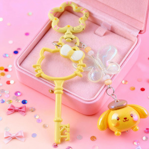 Portachiavi Kawaii Sanrio Pompompurin con ciondolo <span class=keywords><strong>Hello</strong></span> Kitty, grazioso accessorio per borsa da donna - Product Image 2