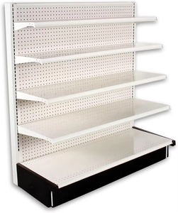 La fábrica vende estantes comerciales estantes de exhibición de metal engrosado de altura de capa ajustable multicapa para tienda de comestibles de farmacia - Product Image 2