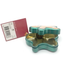 Boîte en métal de Noël pour cadeaux, cartes de vœux, biscuits, décorations de fête, Père Noël, bonhomme de neige, pain d'épices - Product Image 3