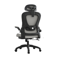 Nouveau design Accoudoir rabattable Support lombaire à dossier haut Chaise ergonomique en maille d'ordinateur Chaise de bureau de direction pivotante confortable