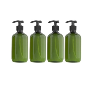 Set 4 <b>Modern</b> Hand Soap Dispensers 500ml Capacity <b>Liquid</b> Soap Public Hotel Kitchen Bathroom Resin Ceramic Material SC ECOMMERCE - Product Image 1