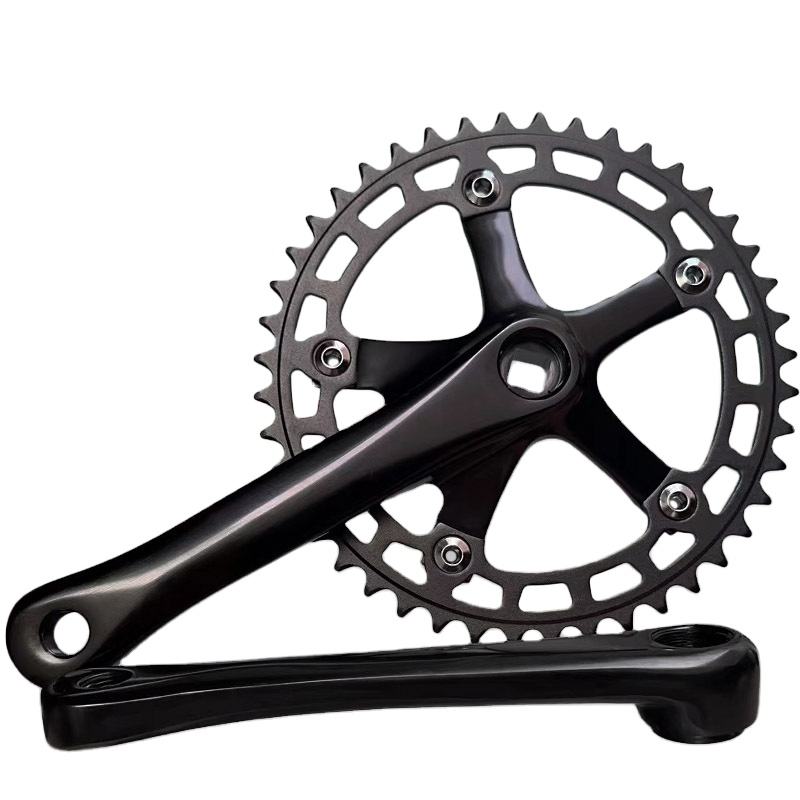 130BCD 165mm Bicycle Fixed Gear Crankset Square Taper Hole Racing Retro  Single Speed 42T 44T Chainring Bike Crankset