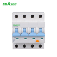 Disjoncteur différentiel OEM EBASEE EBS7BLE 10/30/100/300mA 3P+N 1P+N RCBO C16 Type A AC 6KA 230/400V Courbe BCD C