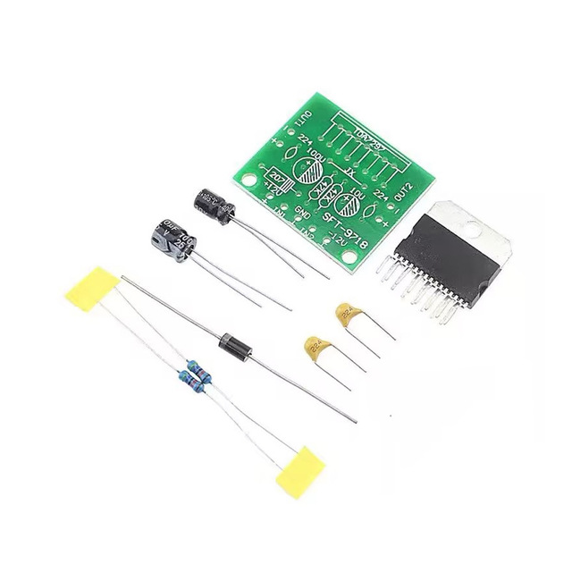 TDA7297 Power Amplifier Components, 12V DC Digital Power Amplifier 2.0 Kit, Dual-channel Electronic DIY Audio Power Amplifier