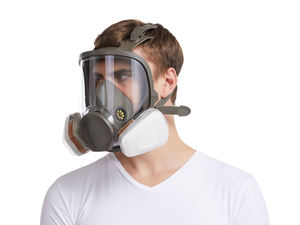 <span class=keywords><strong>Masque</strong></span> à gaz intégral 6800, respirateur réutilisable pour travaux chimiques industriels et peinture au pistolet, avec cartouches filtrantes - Product Image 3