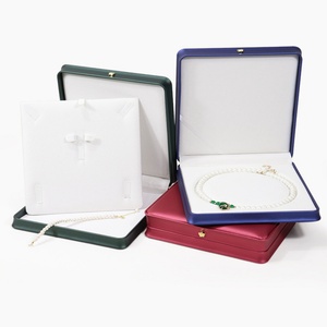 Luxury Jewelry Set <b>Box</b> PU Leather Square Ring <b>Earring</b> Necklace Bracelet Four-piece Jewelry Set <b>Box</b> for Valentine's Day <b>Gift</b> - Product Image 4