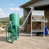 Petite ligne de production complète de granulés d'aliments pour animaux, usine de fabrication d'aliments pour volailles et bétail de 1000 kg/h pour ferme de poulets, porcs, bovins et ovins