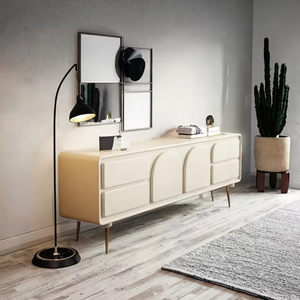 Meuble TV moderne en bois de luxe avec hauteur réglable pour petit appartement, salon ou chambre, combinable avec table basse - Product Image 6