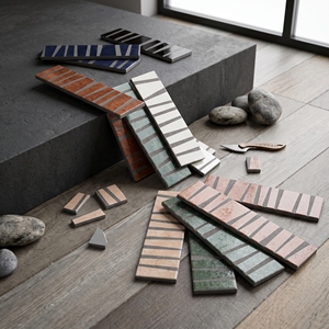 Piastrelle in Porcellana Smaltata Serie Modern Prism con Decorazioni Lucide Applicate per Rivestimenti Interni - Product Image 4