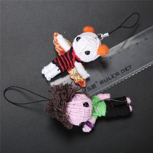 Hot bán chuỗi <span class=keywords><strong>Voodoo</strong></span> búp bê schoolbag hangtag trẻ em Keychain vòng đồ chơi cho trẻ em - Product Image 3