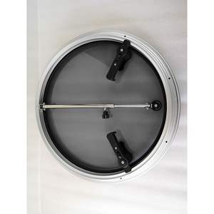 Fenêtre de toit/porte-fenêtre automatique en aluminium rond en verre trempé 6 tailles Ventilation et transmission de la lumière - Product Image 3