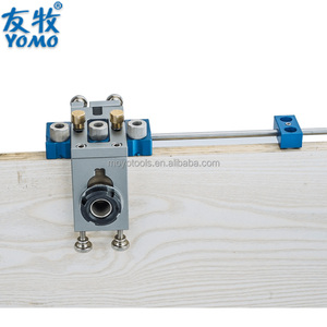 Woodworking Three in One Wood Punching Positioning Set Cabinet Hardware Tools Punch Locator Dowel Jig Fast Fixed <strong>Drilling</strong> <strong>Guide</strong> - Product Image 2