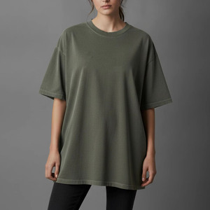 T-shirt oversize pour femme, style tendance, imprimé personnalisé, respirant, jersey d'été, décontracté, grande taille, design de haute qualité, 140 g/m² - Product Image 1