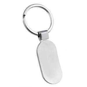 Llavero ovalado con impresión UV/offset, moderno soporte para monedas de aleación y mosquetón, llaveros de dibujos animados para coche y llaves - Product Image 2