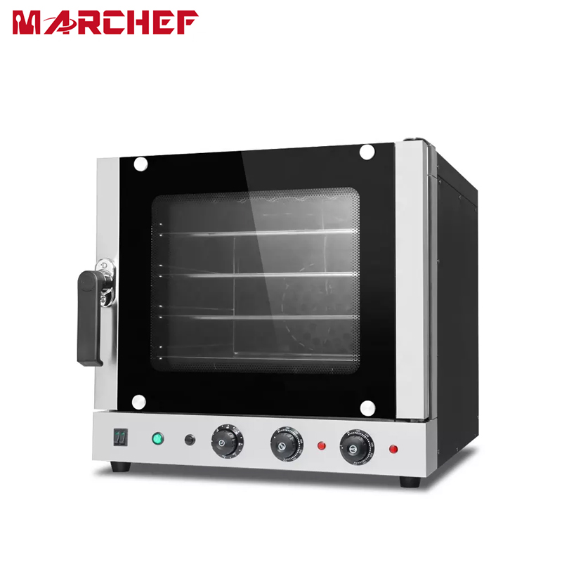 Профессиональная пекарня для ресторана, 4 лотка, коммерческая многофункциональная электрическая конвекционная печь для пиццы, хлеба, курицы