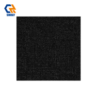 Carreaux de porcelaine en marbre noir super brillant Sinray 600x600mm - Antibactériens, antidérapants, mats, 9,5 mm, design moderne, accents de salle de bain, sol/mur
